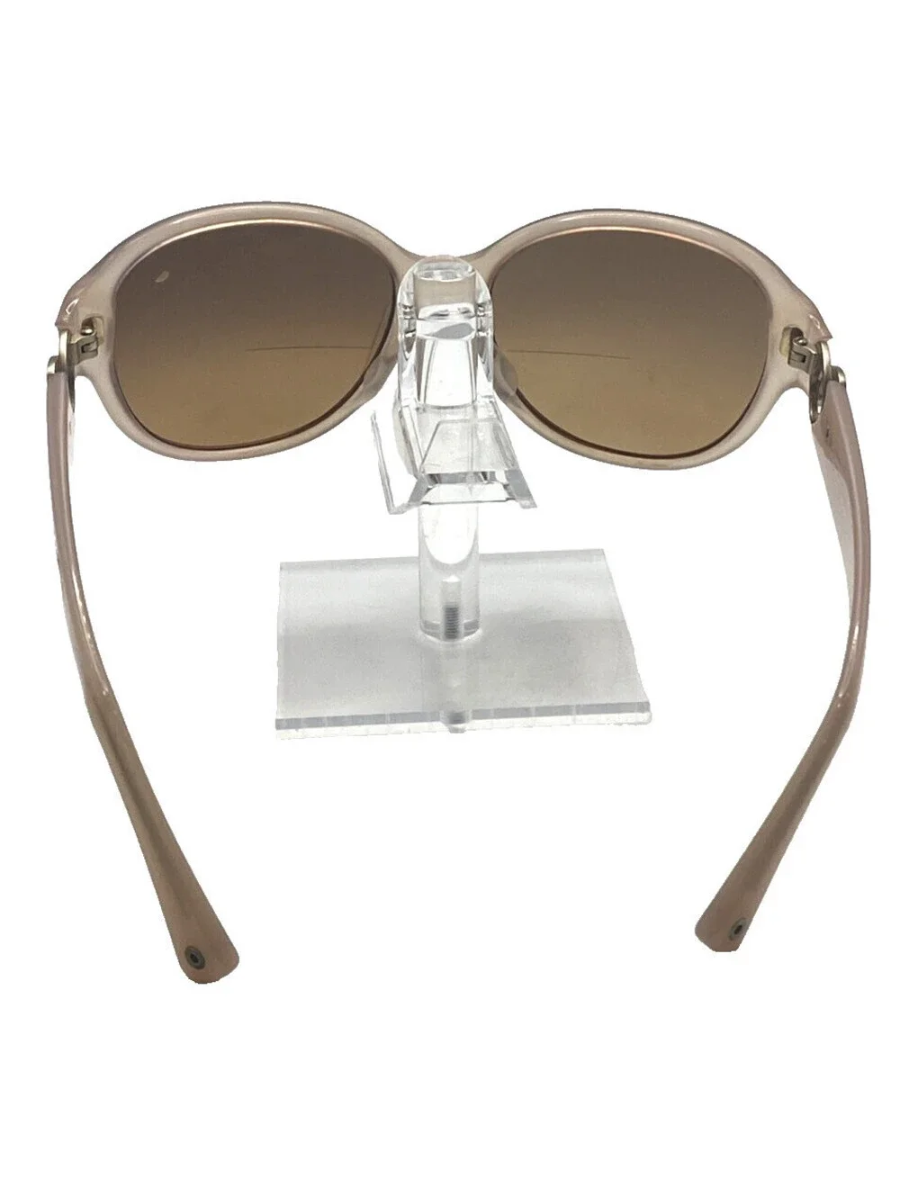 Coach HC8051F Claire Rose Pink Sunglasses Brown Gradient w/ Case